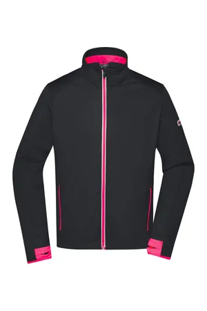 Men´s Sports Softshell Jacket black/light red