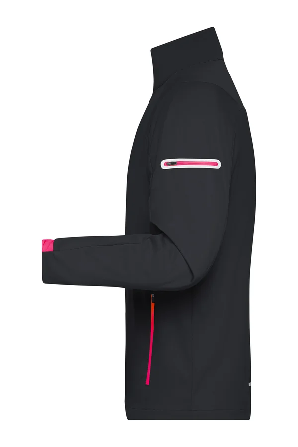 Men´s Sports Softshell Jacket black/light red
