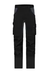 Workwear Stretch Hose "Slim Line" black/carbon