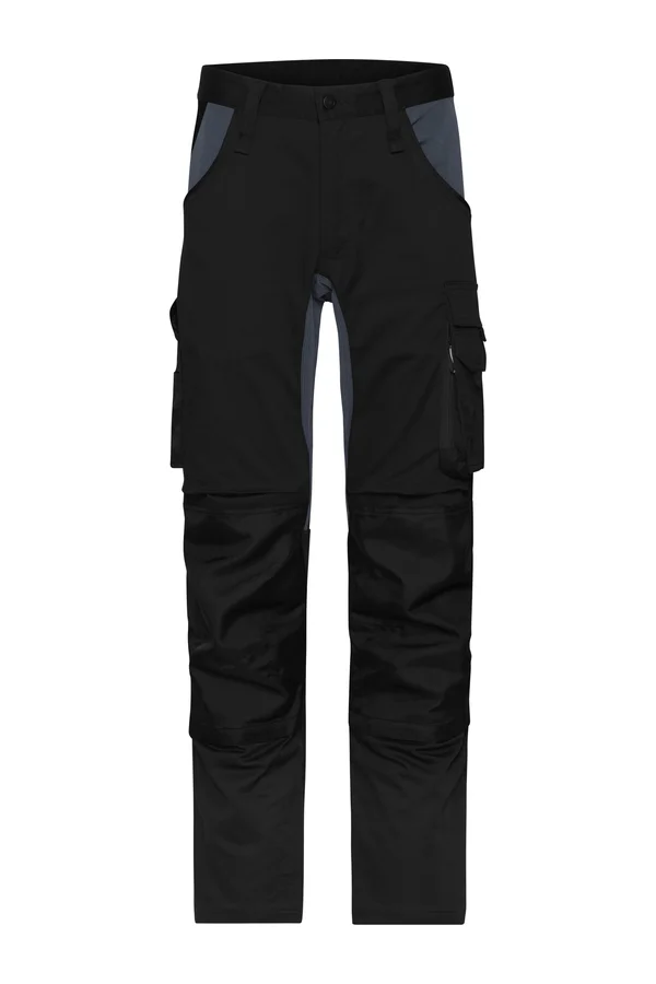Workwear Stretch Hose "Slim Line" black/carbon