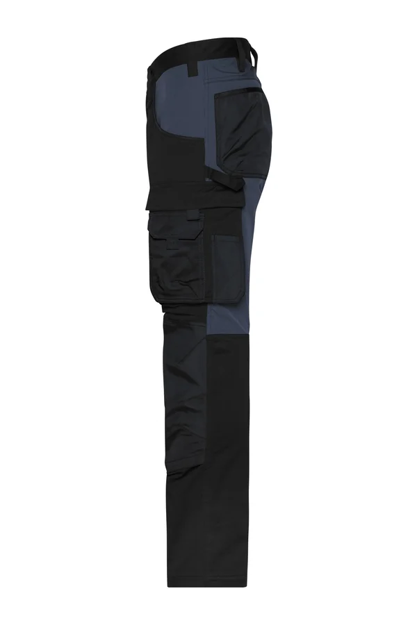 Workwear Stretch Hose "Slim Line" black/carbon