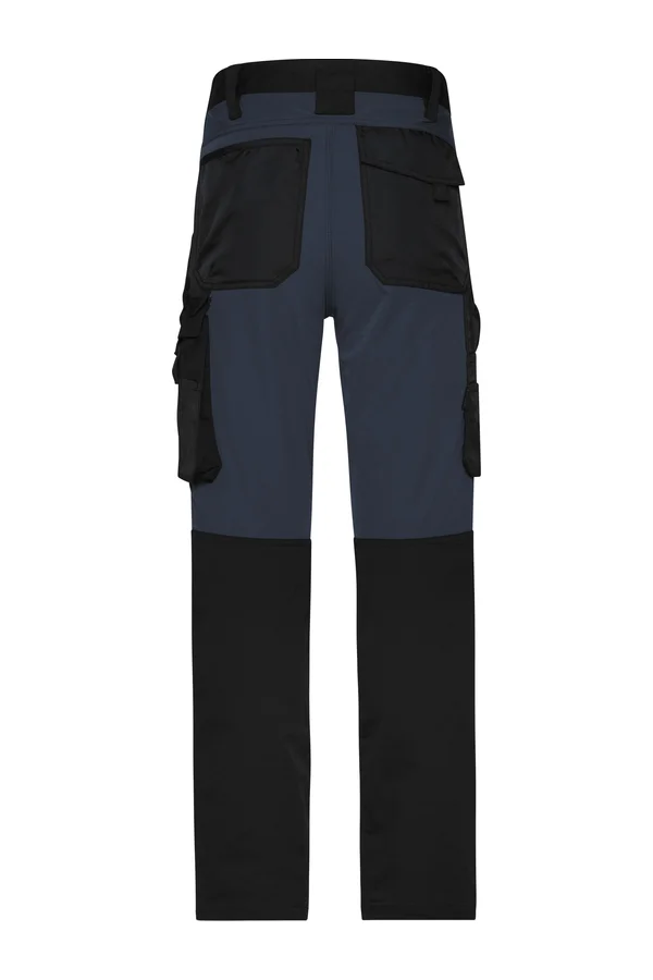 Workwear Stretch Hose "Slim Line" black/carbon