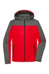 Men´s Winter Jacket red/anthracite melange