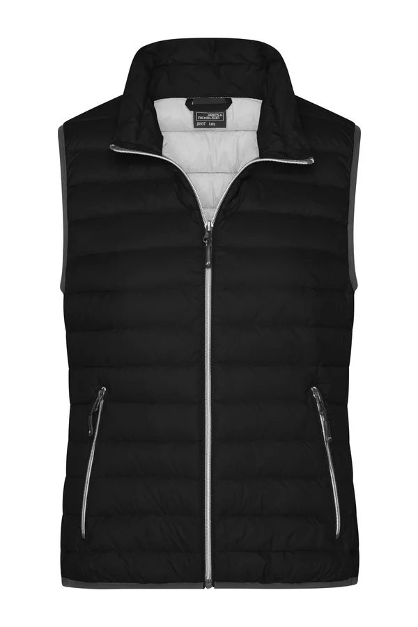Ladies´ Down Vest Black / Silver