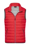 Men´s Down Vest red/silver
