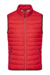 Men´s Down Vest red/silver