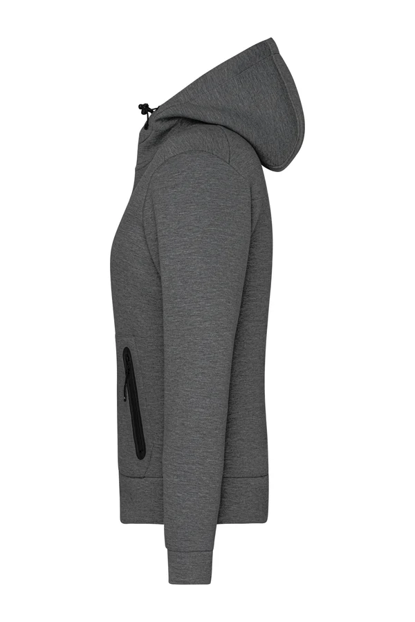 Ladies´ Hooded Jacket dark melange