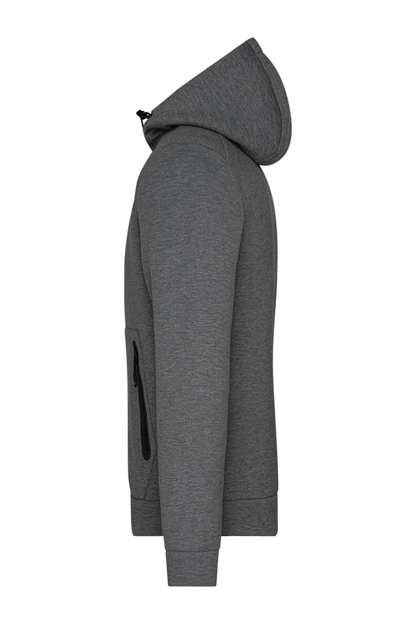 Men´s Hooded Jacket dark melange