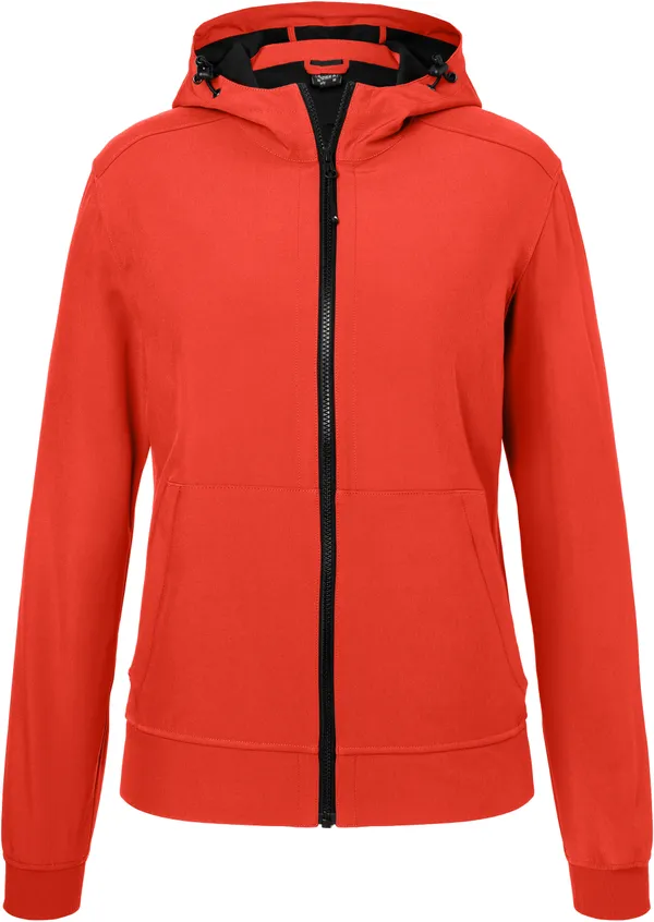 Damen 2-Lagen Kapuzen Softshell Jacke