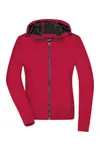 Ladies´ Hooded Softshell Jacket Red / Black