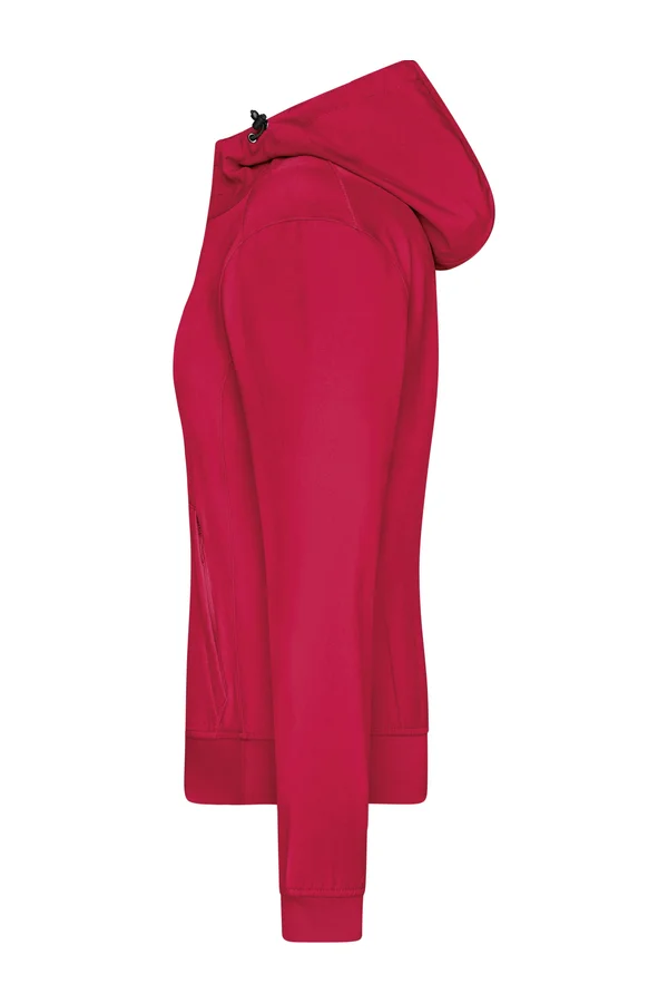 Ladies´ Hooded Softshell Jacket Red / Black