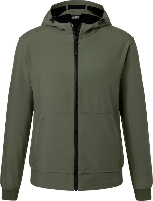 Herren 2-Lagen Kapuzen Softshell Jacke