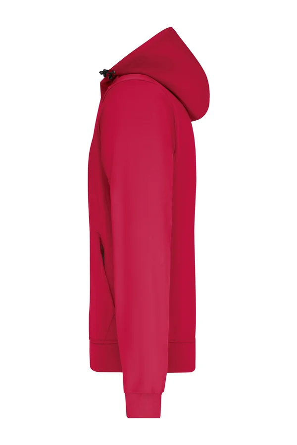 Men´s Hooded Softshell Jacket Red / Black