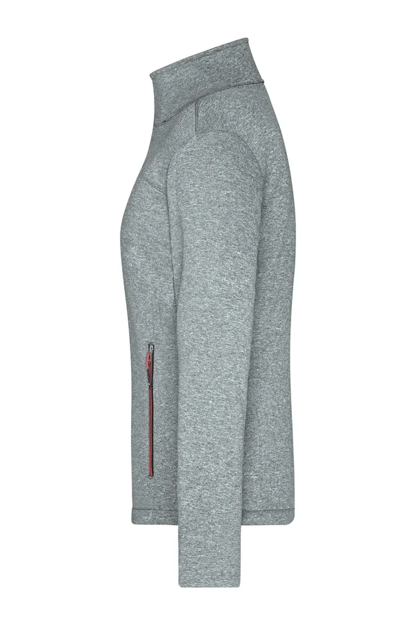 Ladies´ Softshell Jacket dark melange/red