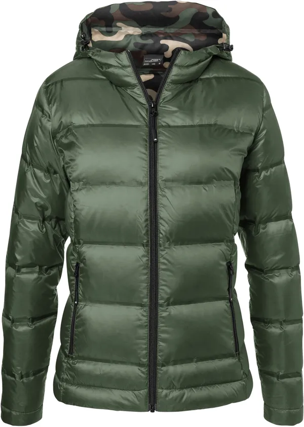 Damen Kapuzen Daunenjacke