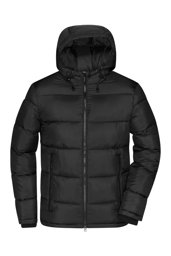 Herren Steppjacke Black / Red