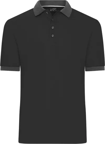 Herren Kontrast Piqué Polo