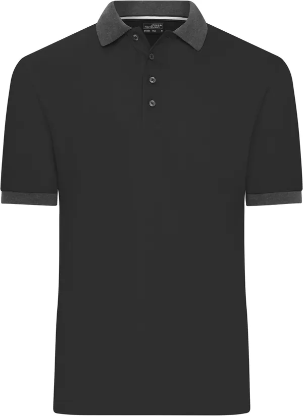 Herren Kontrast Piqué Polo