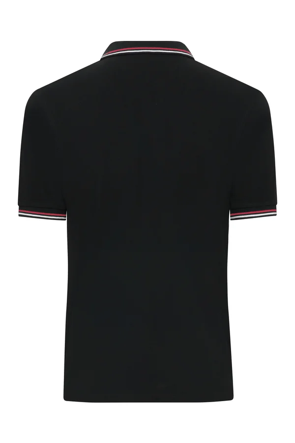 Men´s Polo black / white / red