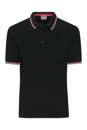 Men´s Polo black / white / red