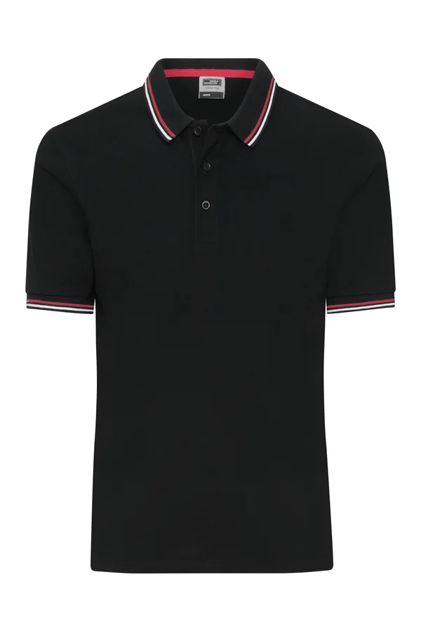 Men´s Polo black / white / red