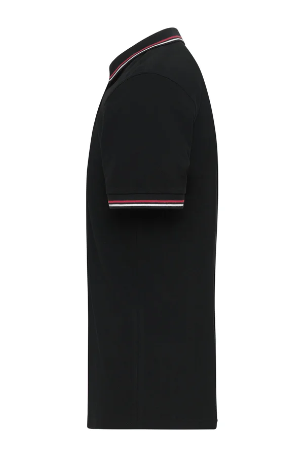 Men´s Polo black / white / red