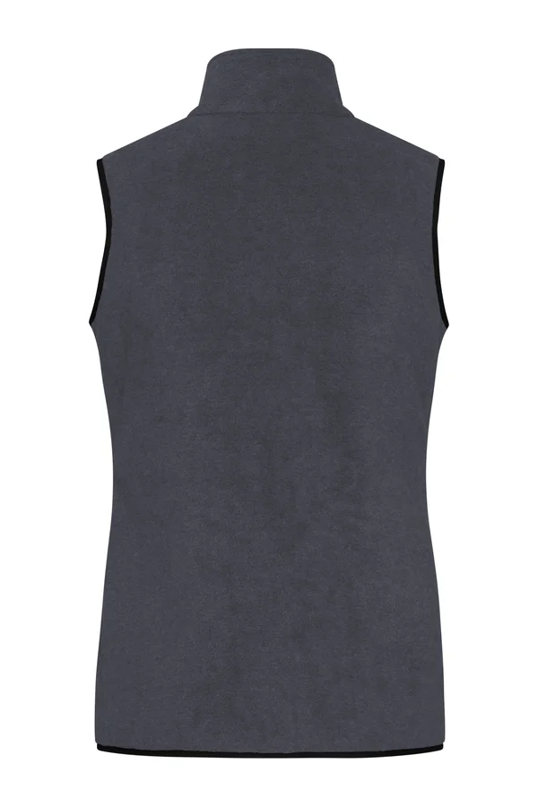 Ladies´ Fleece Vest carbon/black