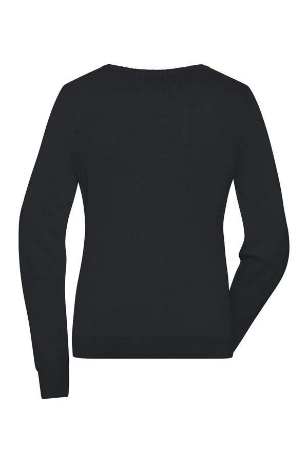 Ladies´ Round-Neck Pullover Black