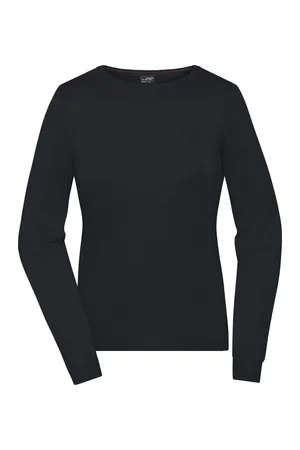 Ladies´ Round-Neck Pullover Black