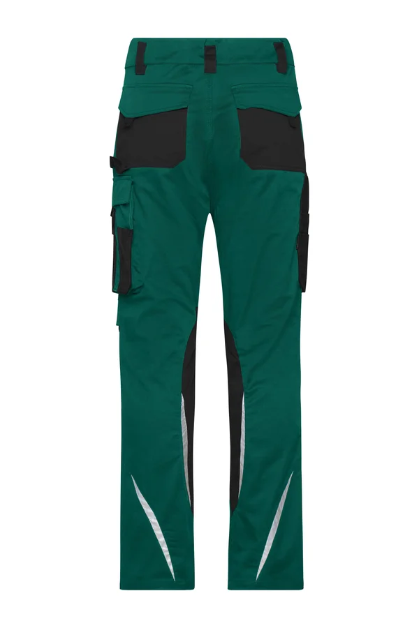 Workwear Pants Slim Line  - STRONG - dark green/black