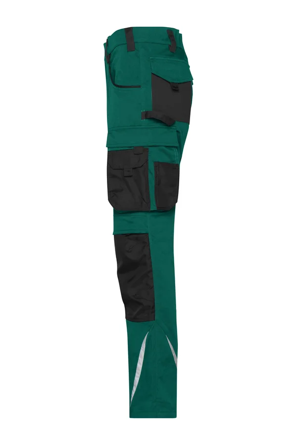 Workwear Pants Slim Line  - STRONG - dark green/black