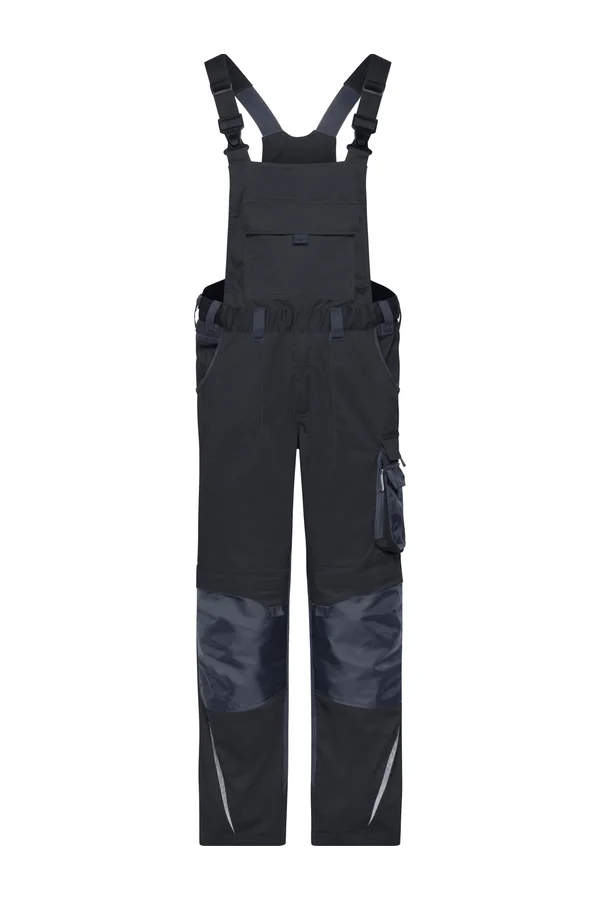 Workwear Latzhose - Strong black/carbon
