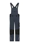 Workwear Pants with Bib - STRONG - carbon/black