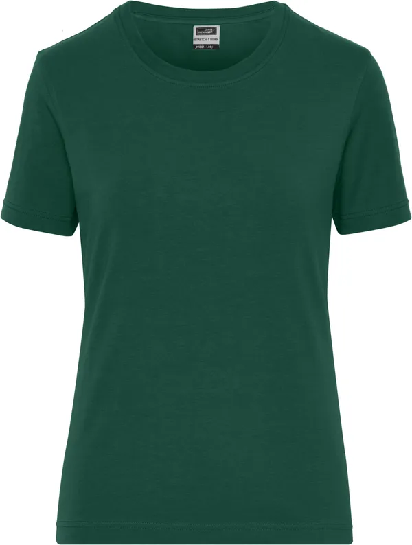 Damen Bio Workwear Stretch T-Shirt - Solid