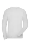 Men´s BIO Stretch-Longsleeve Work - SOLID - White