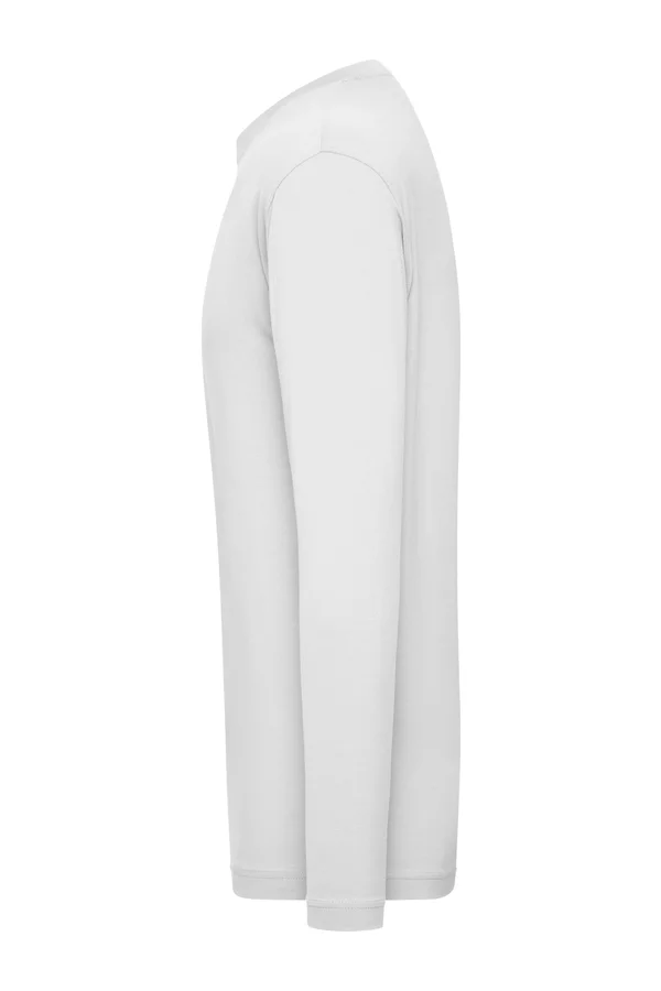 Men´s BIO Stretch-Longsleeve Work - SOLID - White