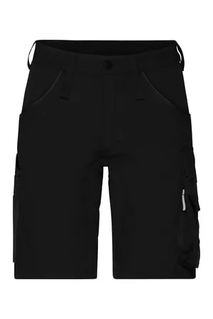 Workwear Stretch-Bermuda Slim Line Black / Black