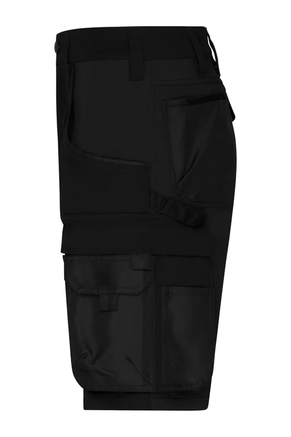 Workwear Stretch-Bermuda Slim Line Black / Black