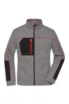 Ladies´ Structure Fleece Jacket carbon melange/black/red