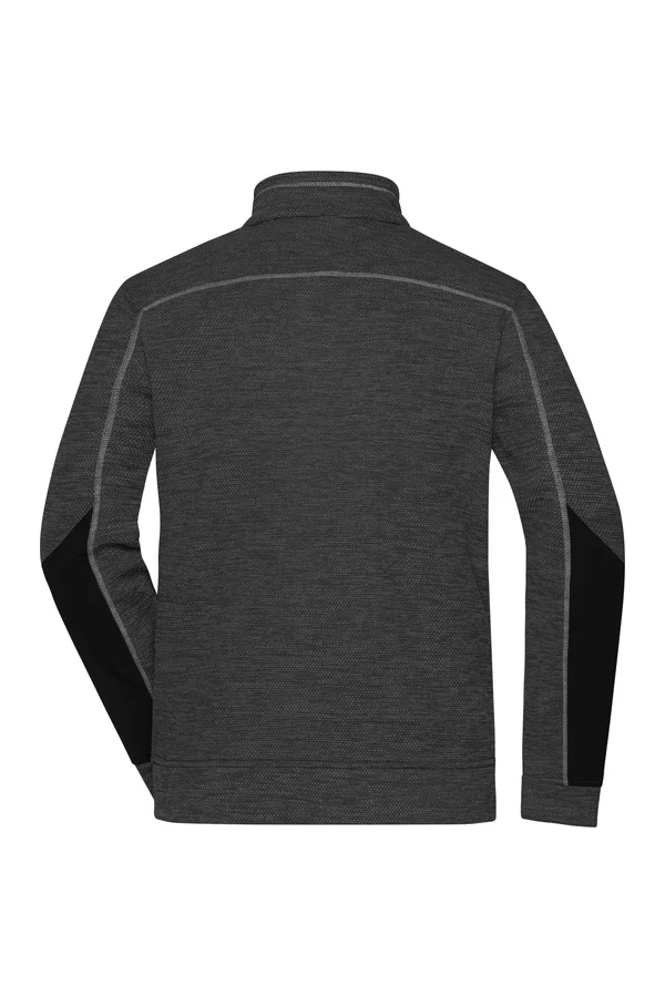 Men´s Structure Fleece Jacket black melange/black/silver