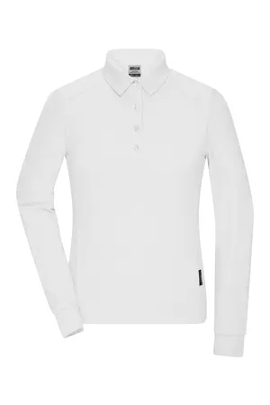 Ladies´ Workwear-Longsleeve Polo White