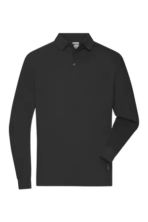 Men´s Workwear-Longsleeve Polo Black