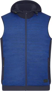 Wattiertes Herren Hybrid Strickfleece Gilet