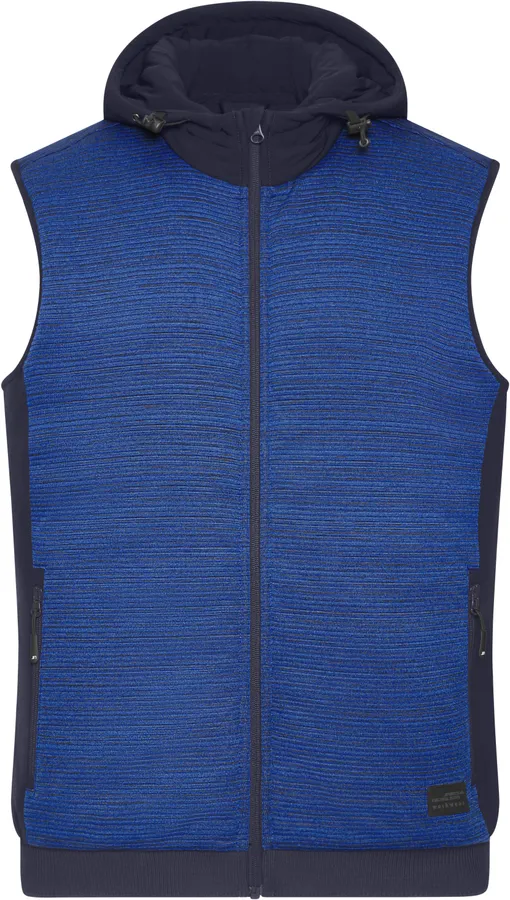 Wattiertes Herren Hybrid Strickfleece Gilet