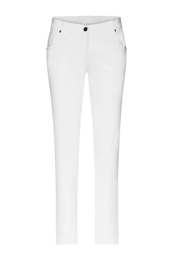 Ladies´ 5-Pocket-Stretch-Pants White