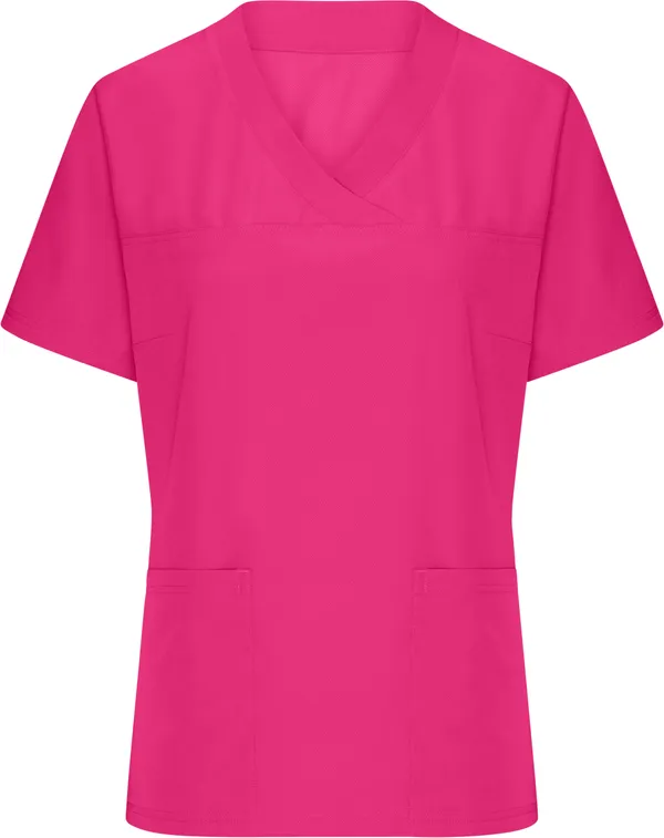 Damen V-Ausschnitt Stretch Kasack