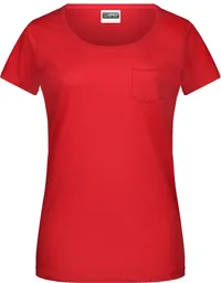 Damen Bio T-Shirt mit Brusttasche