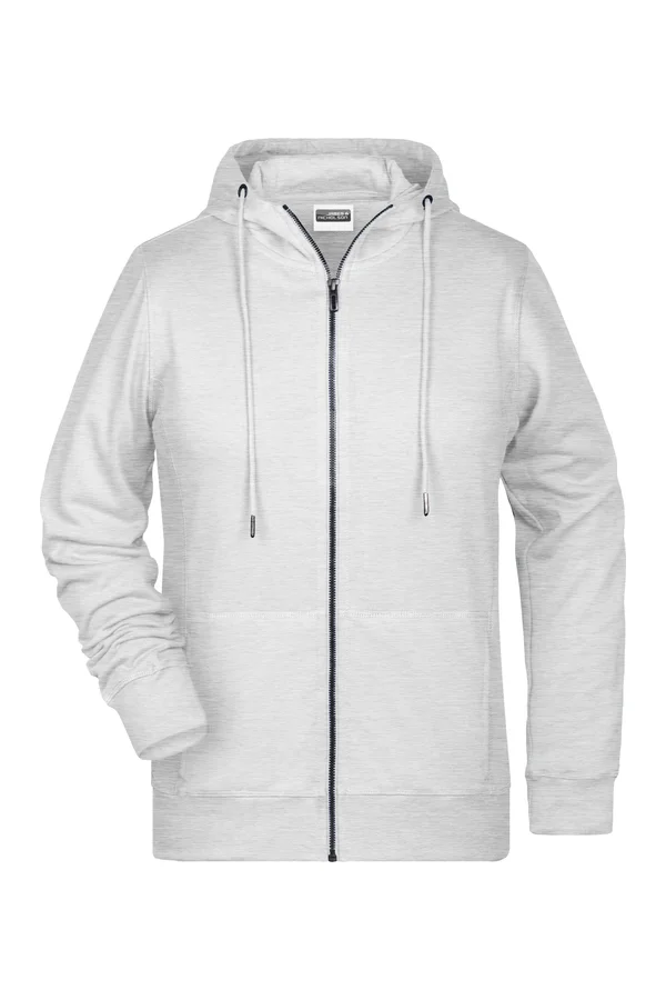 Ladies´ Zip-Hoody Ash