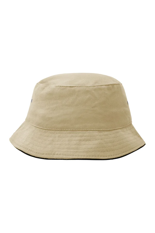 Fisherman Piping Hat Khaki / Black