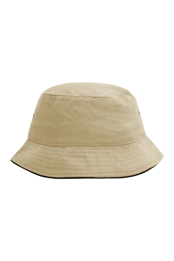 Fisherman Piping Hat Khaki / Black